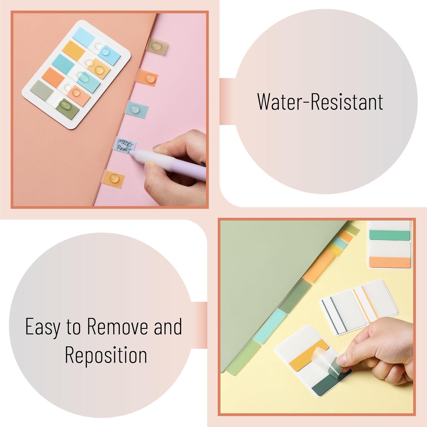 image:imageMr Pen Sticky Index Tabs 500 Pcs 21 Sets Pastel Writable Colored Pages Markers Labels for Reading Notes Books Binders Notebook Folders and Classify Files WaterResistantGarden