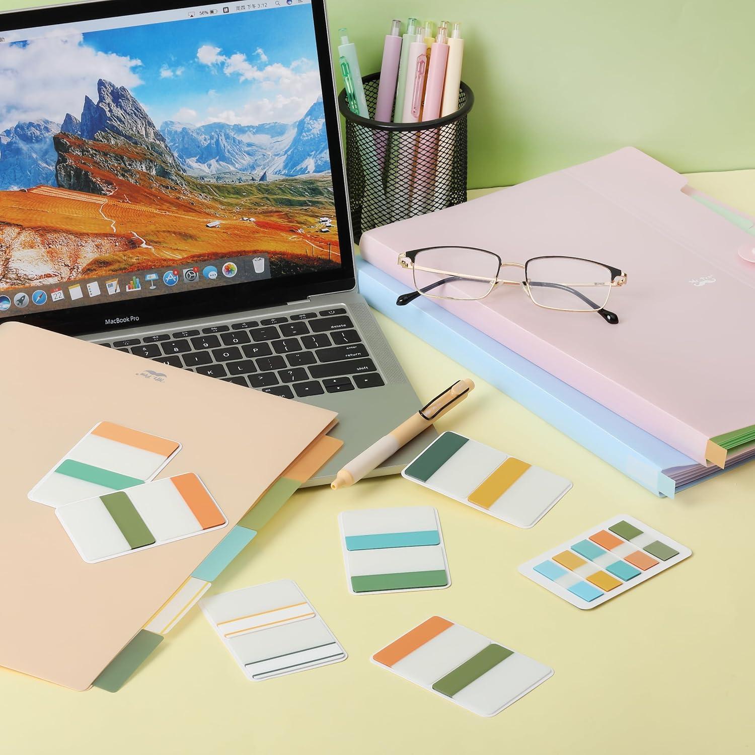 image:imageMr Pen Sticky Index Tabs 500 Pcs 21 Sets Pastel Writable Colored Pages Markers Labels for Reading Notes Books Binders Notebook Folders and Classify Files WaterResistantGarden