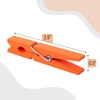 image:imageMr Pen Large Wooden Clothes Pins 29 Inch 50 Pack Natural Wood Clips for Crafts Classroom Projects Hanging Photos Chip Bags Decoration Rust Resistant SpringOrange
