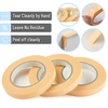image:imageMr Pen Masking Tape 06 inch 3 Pack 3 x 55 Yards Beige Painters TapeOrange Yellow