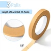 image:imageMr Pen Masking Tape 06 inch 3 Pack 3 x 55 Yards Beige Painters TapeOrange Yellow
