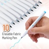 image:imageMr Pen Washable Fabric Markers for Sewing 10 Pack Blue Erasable Water Soluble Embroidery Pen Bulk Fabric Marking Pens for Sewing