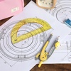 image:imageMr Pen Geometry Compass and Protractor Set 6 Inch Compass 6 Inch Protractor Drawing Tool for School Clear Plastic Easy Grip Precision Design for Math Art Drafting ArchitectureYellow