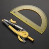 image:imageMr Pen Geometry Compass and Protractor Set 6 Inch Compass 6 Inch Protractor Drawing Tool for School Clear Plastic Easy Grip Precision Design for Math Art Drafting ArchitectureYellow