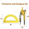 image:imageMr Pen Geometry Compass and Protractor Set 6 Inch Compass 6 Inch Protractor Drawing Tool for School Clear Plastic Easy Grip Precision Design for Math Art Drafting ArchitectureYellow