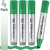 image:imageMr Pen Jumbo Permanent Markers 4 Pack Black Chisel Tip Wide Tip Large Thick Permanent Markers for Canvas Posters Board Fabric Window Glass Wood Waterproof Quick DryGreen