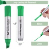 image:imageMr Pen Jumbo Permanent Markers 4 Pack Black Chisel Tip Wide Tip Large Thick Permanent Markers for Canvas Posters Board Fabric Window Glass Wood Waterproof Quick DryGreen