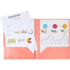 image:imageMr Pen Plastic Folders with Pockets 5 pcs Aesthetic File Folder with Business Card Slot 2Pocket Folder Back to School Office Filing SuppliesSeaside Carnival