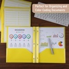 image:imageMr Pen Plastic Folders with Pockets and Prongs 24 Pack Letter Size Magenta Flexible Plastic Folders with Prongs Clear Front Pocket and Card SlotYellow  Organizational Sheets