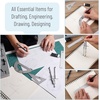image:imageMr Pen Professional Geometry Set 17 pcs Metal Compass Mechanical Pencils Rulers Protractor amp Set Squares Lead Refills Extra Screws amp Needles Drafting Kit for Math Engineering amp Architecture