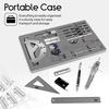 image:imageMr Pen Professional Geometry Set 17 pcs Metal Compass Mechanical Pencils Rulers Protractor amp Set Squares Lead Refills Extra Screws amp Needles Drafting Kit for Math Engineering amp Architecture