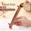 image:imageMr Pen Wooden Ruler 15cm Sausage Dog Mini School Ruler Standard MetricSausage Dog