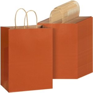 image:imageMr Pen Paper Gift Bags with Handles 32 Pack 76 x 47 x 106 Medium Kraft Paper Bags with Handles Bulk Ideal for Gifts Weddings Baby Showers Birthdays Shopping Party Favor Fathers Day GiftOrange