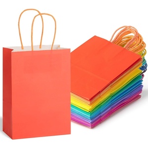 image:imageMr Pen Paper Gift Bags with Handles 32 Pack 83 x 59 x 31 Small Kraft Paper Bags with Handles Bulk Ideal for Gifts Weddings Baby Showers Birthdays Shopping Party Favor Fathers Day GiftFun Spring