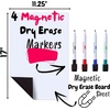 image:imageMr Pen Magnetic Dry Erase Whiteboard Sheet 17 x 1125 Magnetic Dry Erase Board Sheet with a Set of 4 Markers Magnetic Dry Erase Board for Fridge Dry Erase Board Magnetic Magnetic Whiteboard