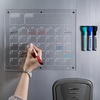 image:imageMr Pen Monthly Magnetic Dry Erase Board Calendar for Fridge 147x118 Gray Monthly Planner Whiteboard for Refrigerator with 4 Dry Erase Markers for Family Schedules Chores Meal PlanningClear