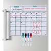 image:imageMr Pen Monthly Magnetic Dry Erase Board Calendar for Fridge 147x118 Gray Monthly Planner Whiteboard for Refrigerator with 4 Dry Erase Markers for Family Schedules Chores Meal PlanningWhite