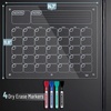 image:imageMr Pen Monthly Magnetic Dry Erase Board Calendar for Fridge 147x118 Gray Monthly Planner Whiteboard for Refrigerator with 4 Dry Erase Markers for Family Schedules Chores Meal PlanningClear