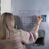 image:imageMr Pen Monthly Magnetic Dry Erase Board Calendar for Fridge 147x118 Gray Monthly Planner Whiteboard for Refrigerator with 4 Dry Erase Markers for Family Schedules Chores Meal PlanningClear