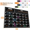 image:imageMr Pen Monthly Magnetic Dry Erase Board Calendar for Fridge 147x118 Gray Monthly Planner Whiteboard for Refrigerator with 4 Dry Erase Markers for Family Schedules Chores Meal PlanningBlack