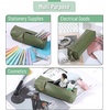 image:imageMr Pen PU Leather Boho Style Pencil Case Slim Aesthetic Leather PouchGreen