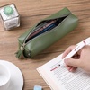 image:imageMr Pen PU Leather Boho Style Pencil Case Slim Aesthetic Leather PouchGreen
