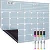 image:imageMr Pen Monthly Magnetic Dry Erase Board Calendar for Fridge 147x118 Gray Monthly Planner Whiteboard for Refrigerator with 4 Dry Erase Markers for Family Schedules Chores Meal PlanningGray
