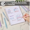 image:imageMr Pen Aesthetic Highlighters and Gel Pens 10 Pack Pastel Colors Bible Highlighters No Bleed Black Ink Gel Pens Fast Dry and No Smear for Bible Journaling Planner School Supplies