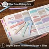 image:imageMr Pen Aesthetic Highlighters and Gel Pens 10 Pack Pastel Colors Bible Highlighters No Bleed Black Ink Gel Pens Fast Dry and No Smear for Bible Journaling Planner School Supplies