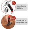 image:imageMr Pen Claw Hammer 8oz Yellow Magnetic Small Claw Nail Hammer  for Women Camping Wood Working House Repairs Claw Stubby TackRed