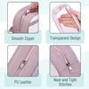 image:imageMr Pen Clear Pencil Pouch Large Capacity Makeup Pouch Clear Pen Pencil Case Cosmetics Bag MultiPurpose for Travel School Teen Girls Transparent Stationary Bag Organizing OfficePink