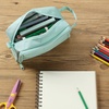 image:imageMr Pen High Capacity Pencil Case Large Pencil Pouch with 3 Compartments and 2 Pockets Large Pencil Bag with Smooth Zipper Cute Pencil Case Pouch Organizer School Supplies for TeensMint Green