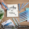 image:imageMr Pen Retractable Gel Pens 12 Pack Colorful Ink Fine Point 07mm  Fast Dry Smooth Writing Cute Pens for Drawing Writing Planner and School SuppliesSky Blue Barrel  Black Ink