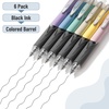 image:imageMr Pen Retractable Gel Pens 6 Pack Black Ink Fine Point 05 mm Fast Dry Smooth Writing Cute Gel Ink Pens for Drawing Journaling Writing Planner and School Supplies