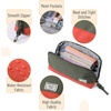 image:imageMr Pen WideOpening Pencil Case Triangle Design Compact amp Spacious Pencil Cases with 5 Mesh Pockets Bag Pouch Box Organizer for Students School Supplies Aesthetic SupplyOlive Green  Orange