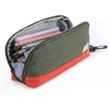 image:imageMr Pen WideOpening Pencil Case Triangle Design Compact amp Spacious Pencil Cases with 5 Mesh Pockets Bag Pouch Box Organizer for Students School Supplies Aesthetic SupplyOlive Green  Orange