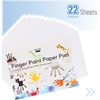 image:imageMr Pen Finger Paint Paper Pad for Kids 11 x 14 Inches 22 Sheets  Premium Heavyweight White Glossy Paper Art Paper for Vibrant Finger Painting and Craft Projects11x14 Inch Pack of 22
