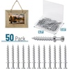 image:imageMr Pen Bear Claw Hangers 50 Pack Silver  4in1 Hanging Screws for DRings Picture Hangers Picture Hanging Hooks Picture Hooks Screw Hooks for HangingSilver