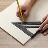 image:imageMr Pen Rafter Square and Combination Square Tool Set Black 7 Square  12 Aluminum Carpenter Square Framing Square Square Tool Woodworking Square Combo Square 7 Inch