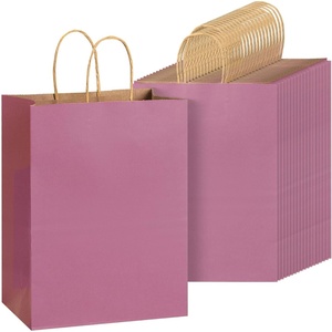 image:imageMr Pen Paper Gift Bags with Handles 32 Pack 76 x 47 x 106  Medium Kraft Paper Bags with Handles Bulk Ideal for Gifts Weddings Baby Showers Birthdays Shopping Party FavorLight Pink