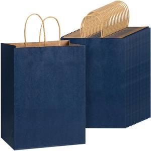 image:imageMr Pen Paper Gift Bags with Handles 32 Pack 76 x 47 x 106  Medium Kraft Paper Bags with Handles Bulk Ideal for Gifts Weddings Baby Showers Birthdays Shopping Party FavorNavy Blue