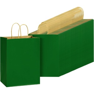 image:imageMr Pen Paper Gift Bags with Handles 32 Pack 76 x 47 x 106  Medium Kraft Paper Bags with Handles Bulk Ideal for Gifts Weddings Baby Showers Birthdays Shopping Party FavorMeadow Green