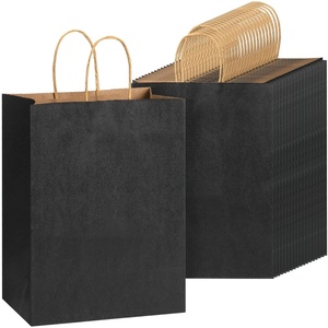 image:imageMr Pen Paper Gift Bags with Handles 32 Pack 76 x 47 x 106  Medium Kraft Paper Bags with Handles Bulk Ideal for Gifts Weddings Baby Showers Birthdays Shopping Party FavorBlack
